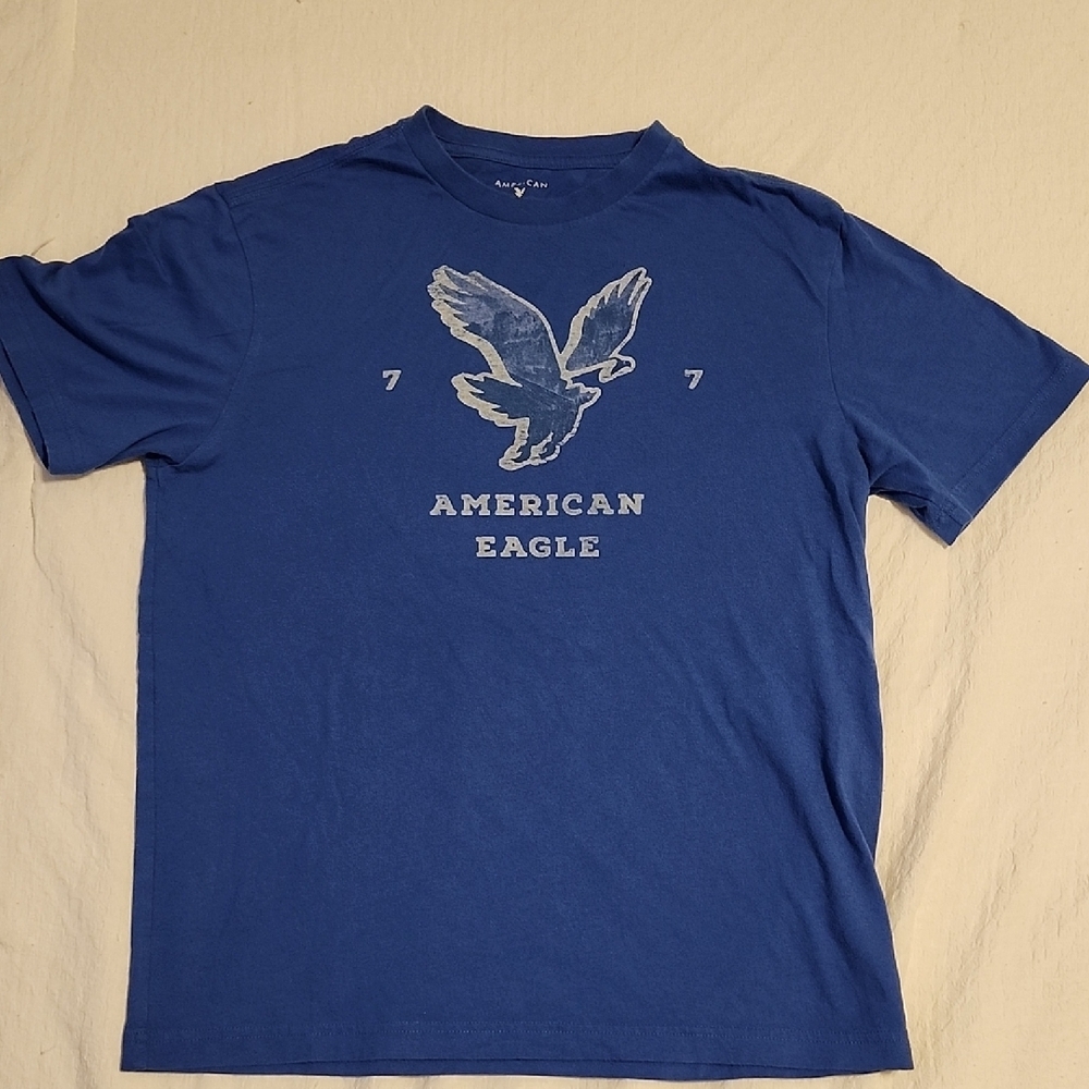 American Eagle Outfitters Royal Blue Graphic Tee
